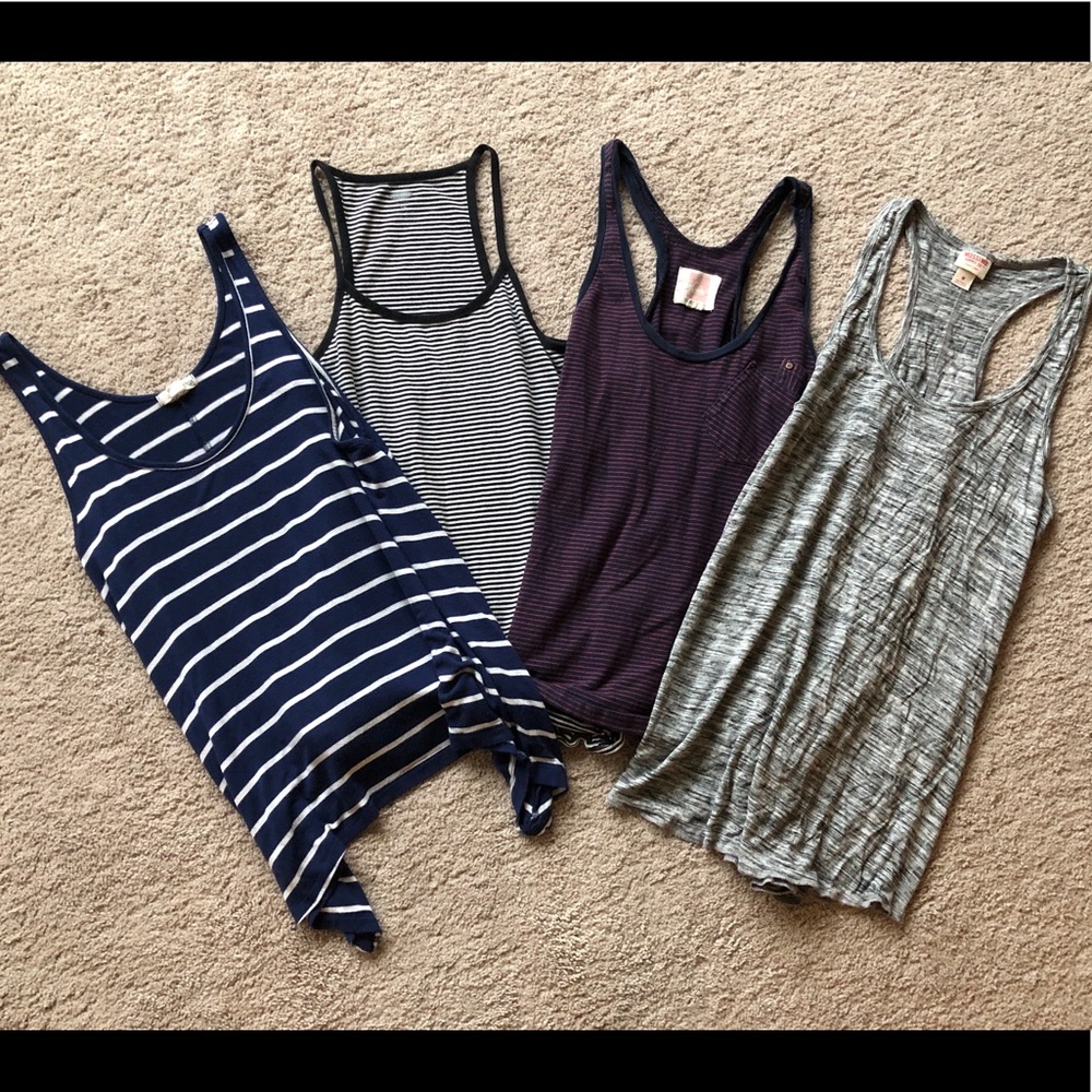 4 piece Striped tank top bundle